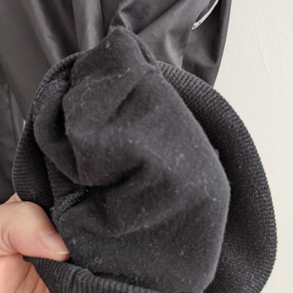 Fila Black Lined Windbreaker Jogger Capris Sz XL - Picture 4 of 9